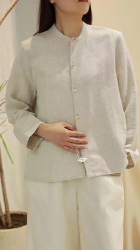 【抖音专属】立领衬衣（21710804-香皮）