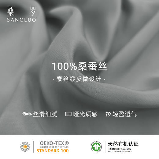 桑罗23姆米重磅真丝睡衣男2024年新款桑蚕丝高档简约轻奢风家居服 商品图3