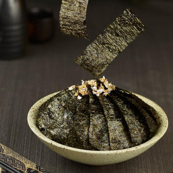 四洲紫菜辣味即食海苔片40g 约50小包独立包装儿童休闲零食解馋小吃 商品图1