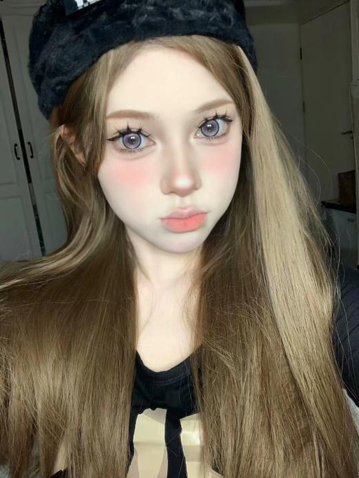 【大直径】Ealla girl- 猫眼圈圈紫-14.5mm【年抛 度数0-800度 无525/575】 商品图4