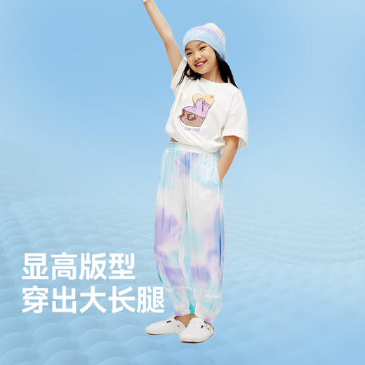 女童全腰梭织单裤防蚊裤夏季新款安奈儿童装EG426028 商品图2