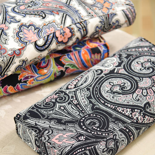 复古佩斯利系列小长方枕旅行便携护颈椎荞麦皮睡眠四季 商品图2