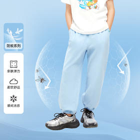 男女童弹力国风清凉防蚊裤单裤新款安奈儿童装EM426114