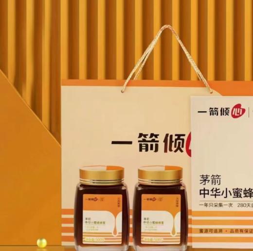 【全国包邮 偏远地区除外】一箭倾心 中蜂蜂蜜500g/瓶*2 礼盒 商品图0