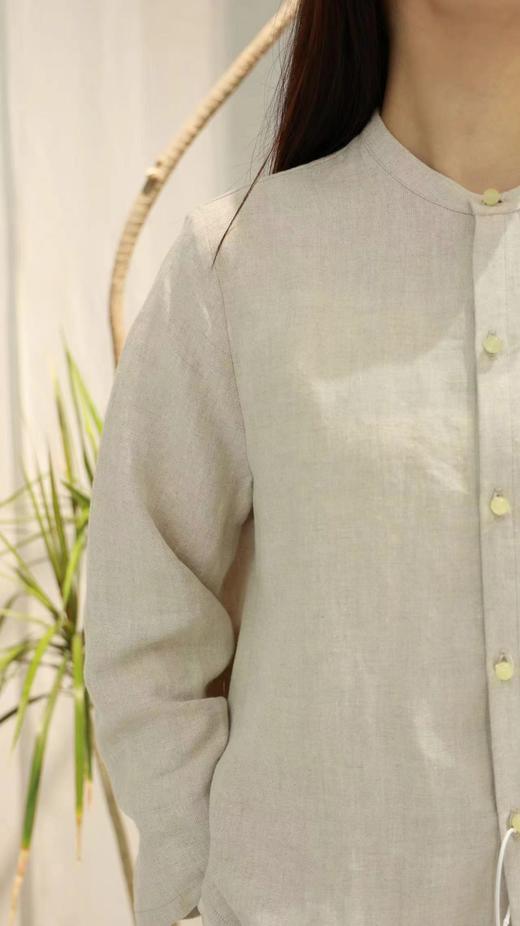 【抖音专属】立领衬衣（21710804-香皮） 商品图2