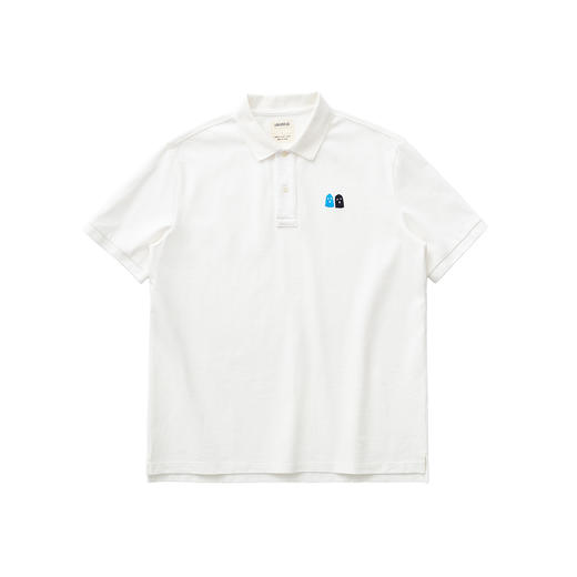 吃茶去chichaqu2024重磅短袖POLO衫复古全棉刺绣彩两个好朋友 商品图0