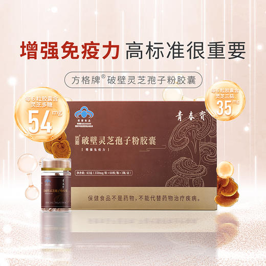 青春宝破壁灵芝孢子粉胶囊增强免疫保健品 商品图5