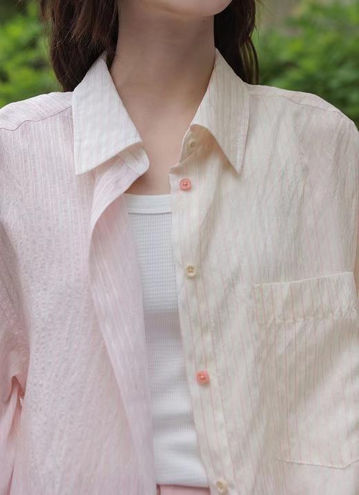 人间水蜜桃独供拼接渐变天丝开衫防晒衫 商品图4