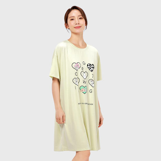 都市丽人生活家居女士棉质短袖裙睡衣LH46J6 商品图1
