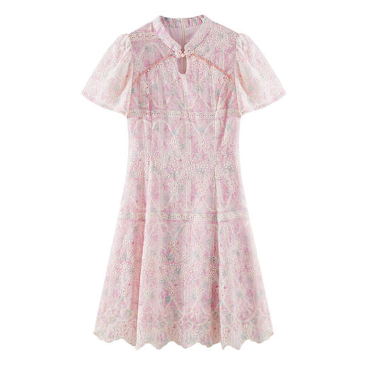 夏日新中式风穿搭舒适透气清凉连衣裙HR-WW55239 商品图4