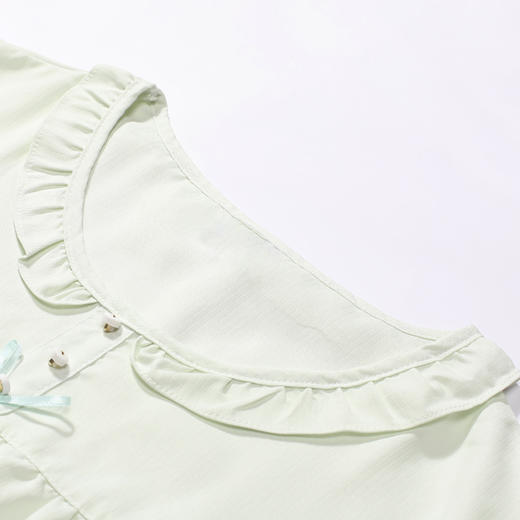 都市丽人生活家居女士梭织棉短袖长裤睡衣套装LH42S8 商品图4