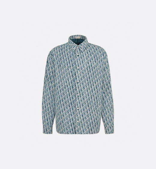 DR-SK Oblique 印花牛仔衬衫 商品图0