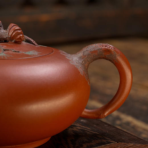 获奖作品	钱午生（钱和生）大青松壶 宜兴原矿茶壶紫砂壶功夫茶泡茶壶紫砂茶具仿古 商品图8
