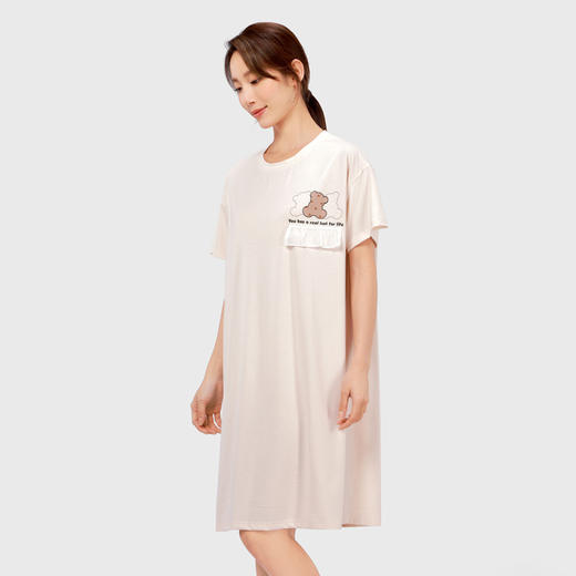 都市丽人生活家居女士棉质短袖裙睡衣LH46J9 商品图2