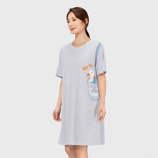 都市丽人生活家居女士棉质短袖裙睡衣LH46K4 商品图1