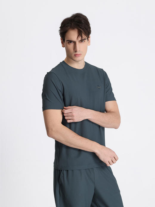 callisto绿色聚酯纤维混纺T恤 STTSS061C 商品图1