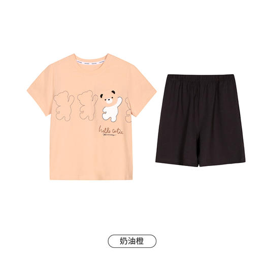 都市丽人生活家居女童棉质短袖短裤眯雅佳睡衣套装JH49C2 商品图7