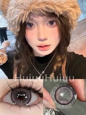 【大直径】Ealla girl- 猫眼圈圈紫-14.5mm【年抛 度数0-800度 无525/575】