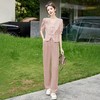 新中式国风职业套装，气质小香风时髦阔腿裤盘扣两件套HR-YRX88879 商品缩略图3