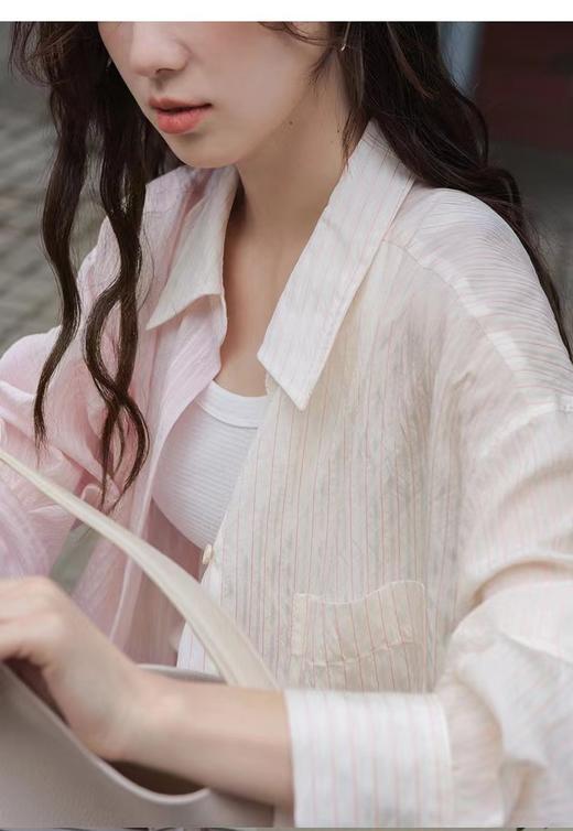 人间水蜜桃独供拼接渐变天丝开衫防晒衫 商品图5