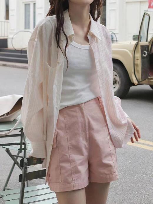 人间水蜜桃独供拼接渐变天丝开衫防晒衫 商品图1