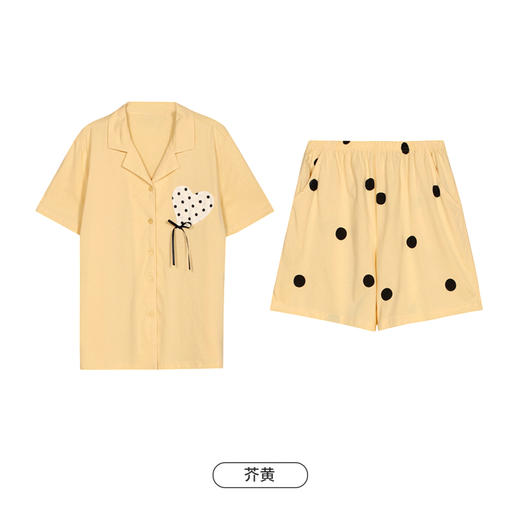都市丽人生活家居女士棉质短袖短裤睡衣套装LH41V3 商品图10
