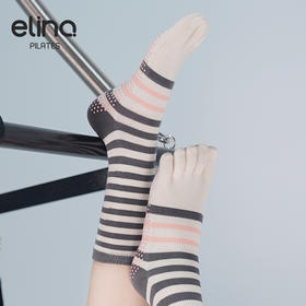 一恋普拉提2025横条防滑满趾袜EYG24011