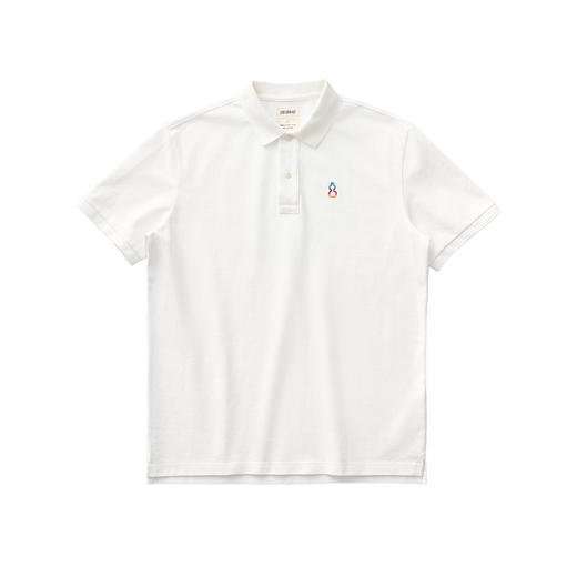 吃茶去chichaqu2024重磅短袖POLO衫复古全棉刺绣彩色葫芦logo 商品图1