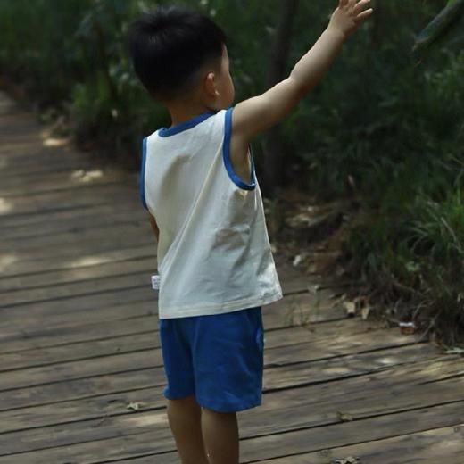 优选丨【高货39.9/2套】纯棉A类儿童背心短裤家居服套装外出90-150店 商品图2