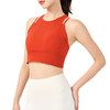【路路精选】假两件运动背心女2024新款外穿无痕交叉美背透气瑜伽文胸健身内衣 商品缩略图4