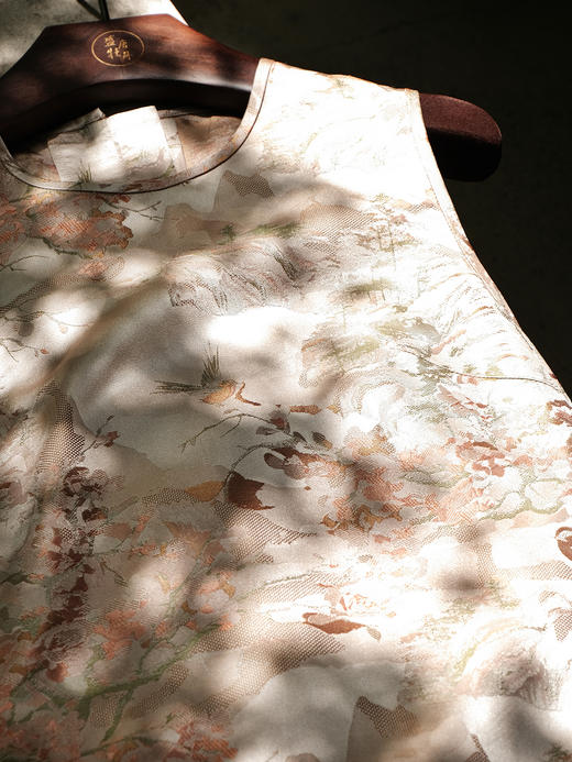 盛唐婧 |真丝宋锦花罗背心裙 商品图4