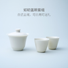 山田土丨如初盖碗套组  德化白瓷茶具 舒适防烫 商品缩略图0