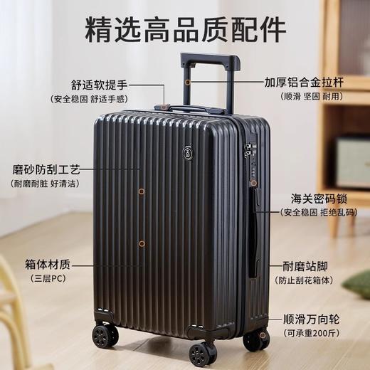 源自德国品牌【配件终身免费保修 送箱套】朗客学生行李箱20寸登机男超轻旅行女密码拉链小型皮24寸拉杆箱子母箱  5条评价 一年内 10+ 个成交 商品图2