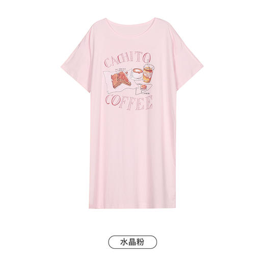 都市丽人生活家居女士棉质短袖裙睡衣LH46K3 商品图6