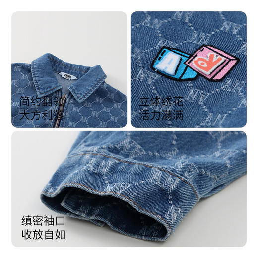 女童复古老花牛仔外套新款安奈儿童装实体店同款AG415568 商品图4