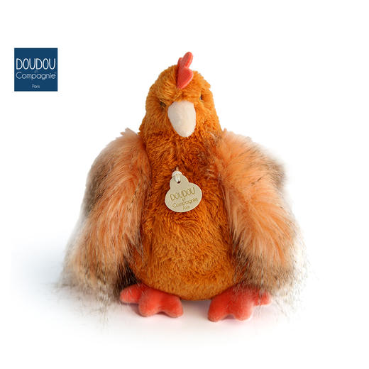 DOUDOU 橙色白色母鸡-20cm玩偶 商品图4