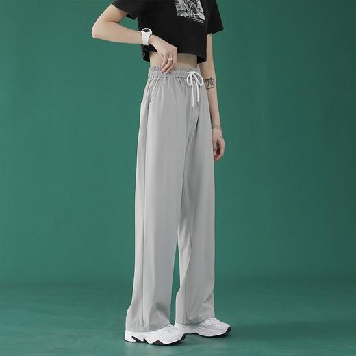 【超薄冰丝❗️潮流百搭休闲长裤】男女同款，宽松有型，夏季垂感，时尚韩版痞帅直筒裤子父亲节礼物新年礼盒年货礼盒 商品图4