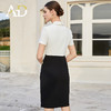 AD法式轻奢连衣裙女总裁黑白撞色职业装裙子OL通勤职场白领工作服 商品缩略图4