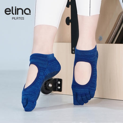 elina一恋露背满趾瑜伽袜EYG24001 商品图0