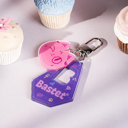 大英博物馆 盖亚·安德森猫和她的朋友们系列 创意 亚克力 挂件 钥匙扣 商品图3