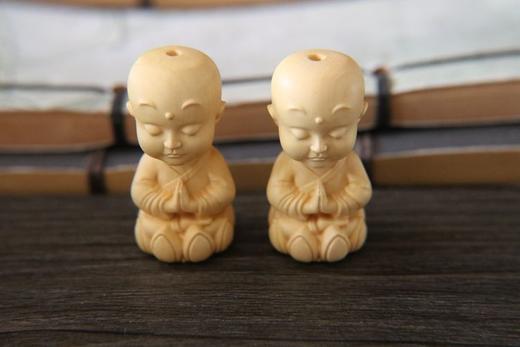 宝宝佛沙弥°黄杨木车挂 商品图1