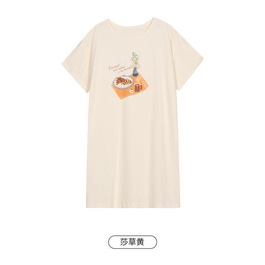 都市丽人生活家居女士棉质短袖裙睡衣LH46K3 商品图8