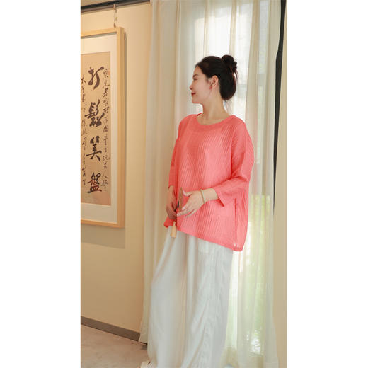 【线上专属】宽松套头衫（22708284-小红） 商品图2