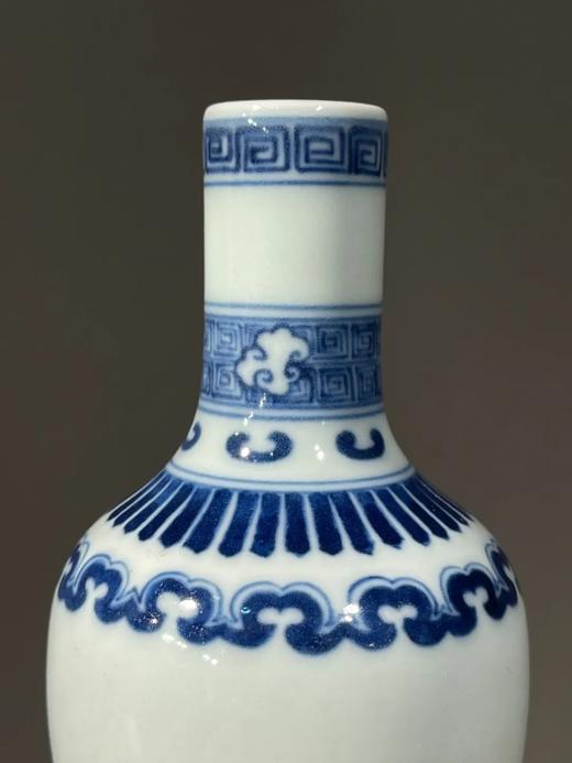 青花如意纹袖珍长颈瓶一对，顺丰包邮 商品图11