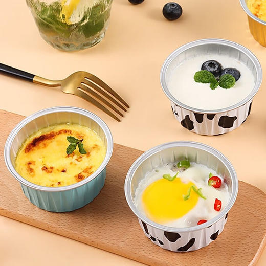 🥰【OUOTY空气炸锅油纸盘/锡纸盘/ 蛋糕杯】🌸1.食品级双面硅油纸+铝箔，👛使用安心✨2.防水防油不粘黏，再也不用洗油腻腻的锅啦🔥 商品图3