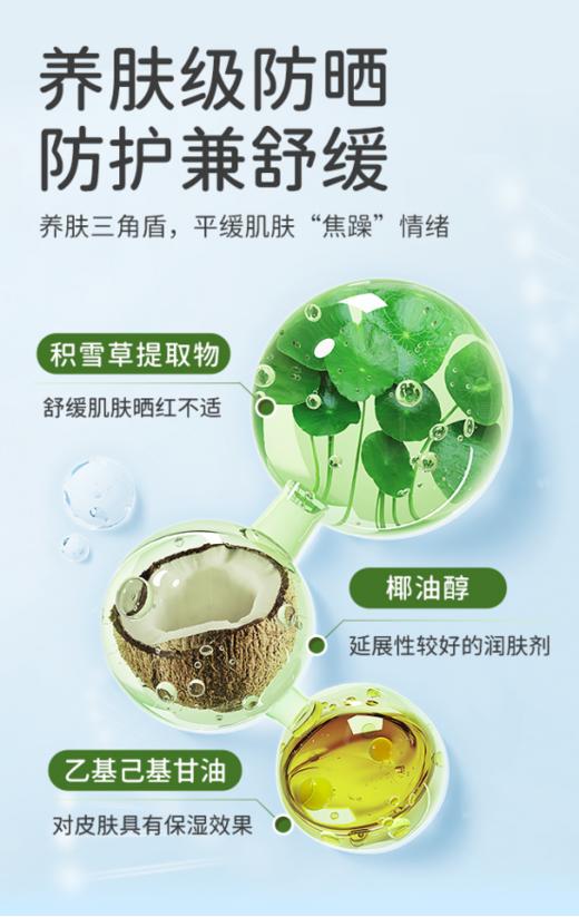 🍂【植物妈妈儿童物理水润防晒霜】♦️1.纯物理防晒，乳液型易涂抹，清爽不油腻，温水可卸不残留； 商品图0