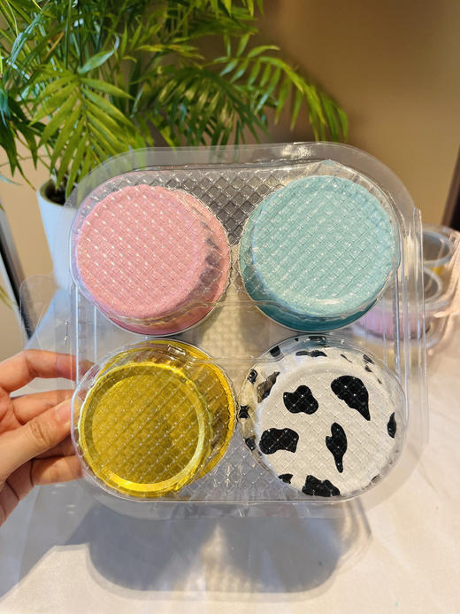 🥰【OUOTY空气炸锅油纸盘/锡纸盘/ 蛋糕杯】🌸1.食品级双面硅油纸+铝箔，👛使用安心✨2.防水防油不粘黏，再也不用洗油腻腻的锅啦🔥 商品图4