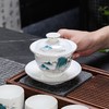羊脂玉功夫茶具套装家用客厅轻奢中式办公室茶盘高档白瓷盖碗茶杯 商品缩略图2