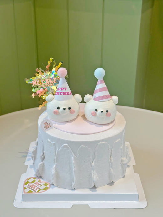 小熊立体手绘蛋糕（二个熊头） 商品图1