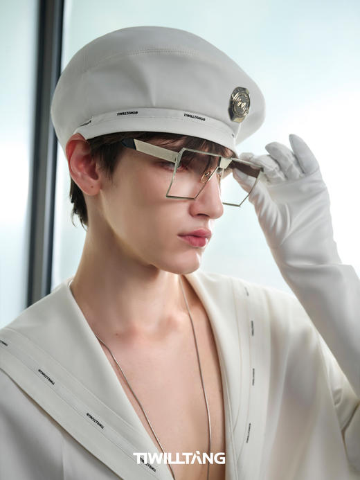 TIWILLTANG启世录“源漆置首”弧形火漆水手帽设计感贝雷帽 商品图2